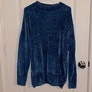 Oversized Drop Shoulder Chenille Sweater - S
